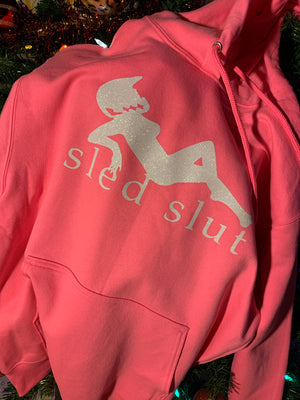 Pink & white sparkle hoodie